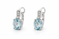 Earrings Comete Woman in Gold Acquamarina ORB 765